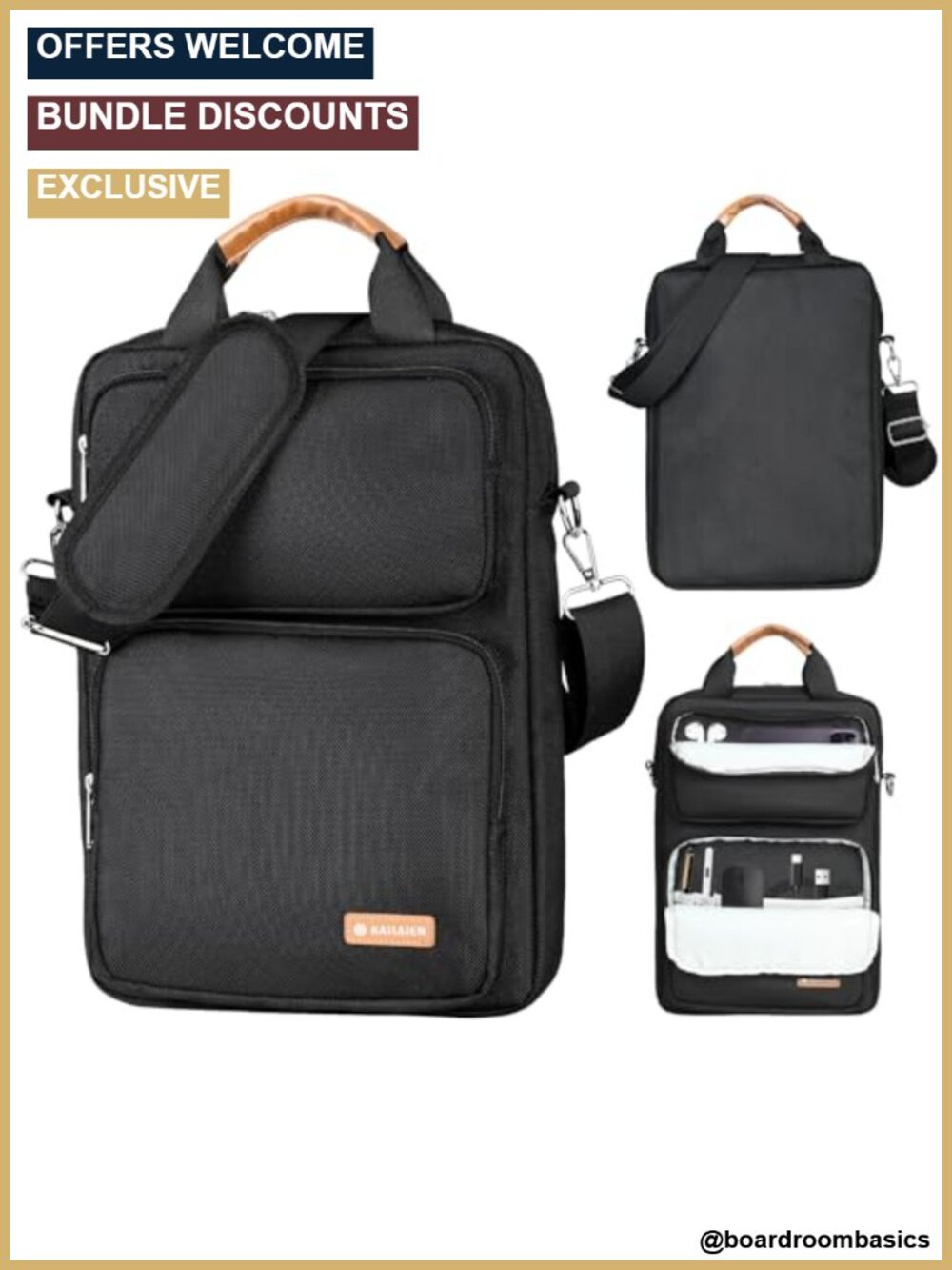 Waterproof Laptop Sleeve Bag for 14" MacBook Pro Air with Strap